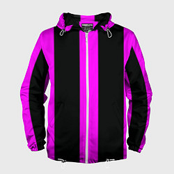 Мужская ветровка Color black pink lines