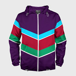 Мужская ветровка Фиолетовый с полосами