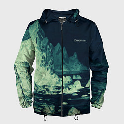 Мужская ветровка Dream on стилизованный скалистый берег