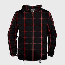 Мужская ветровка Color black red crosses