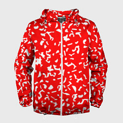 Мужская ветровка Красный яркий камуфляж
