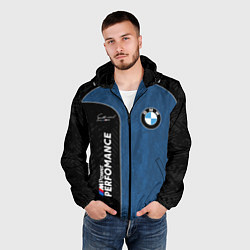 Ветровка с капюшоном мужская BMW Performance Power, цвет: 3D-черный — фото 2