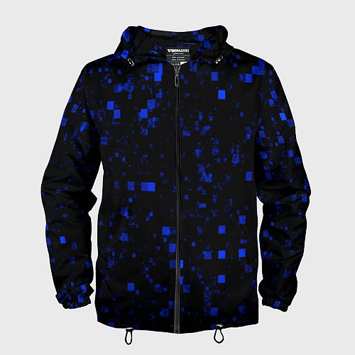 Мужская ветровка Color blue khaki / 3D-Черный – фото 1