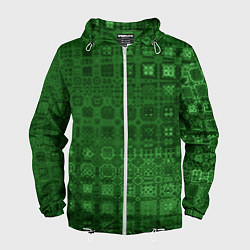 Мужская ветровка Текстура изумрудное мерцание