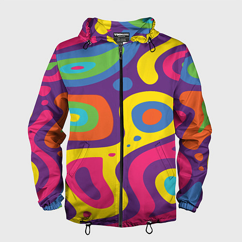 Мужская ветровка Abstract tac / 3D-Черный – фото 1