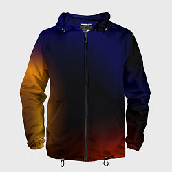 Мужская ветровка Color black red blue