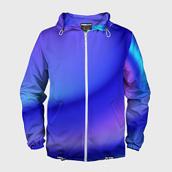 Ветровка с капюшоном мужская The color is multicolored, цвет: 3D-белый