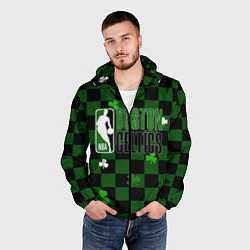 Ветровка с капюшоном мужская NBA Boston Celtics, цвет: 3D-черный — фото 2