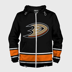 Ветровка с капюшоном мужская Anaheim Ducks Selanne, цвет: 3D-белый