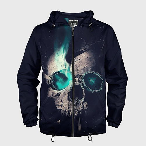 Мужская ветровка Skull eyes / 3D-Черный – фото 1