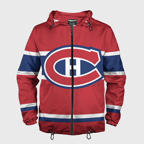 Мужская ветровка Montreal Canadiens / 3D-Черный – фото 1