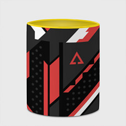 Кружка 3D CS:GO Cyrex Pattern, цвет: 3D-белый + желтый — фото 2