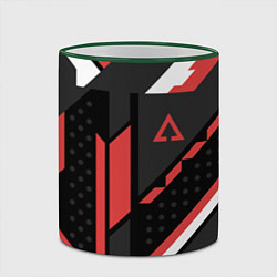 Кружка 3D CS:GO Cyrex Pattern, цвет: 3D-зеленый кант — фото 2