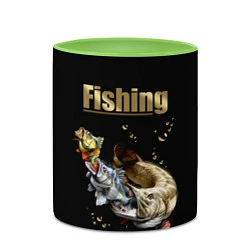 Кружка 3D Gold Fishing, цвет: 3D-белый + светло-зеленый — фото 2