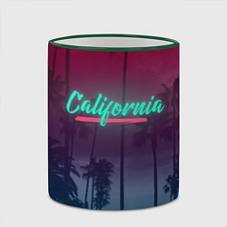 Кружка 3D California, цвет: 3D-зеленый кант — фото 2