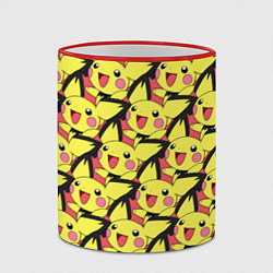 Кружка 3D Pikachu, цвет: 3D-красный кант — фото 2