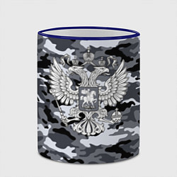 Кружка 3D Городской камуфляж Россия, цвет: 3D-синий кант — фото 2