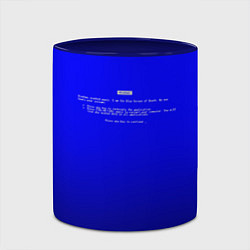 Кружка 3D BSOD, цвет: 3D-белый + синий — фото 2