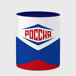 Кружка 3D Россия 2016, цвет: 3D-белый + синий — фото 2