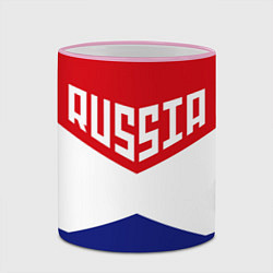 Кружка 3D Россия, цвет: 3D-розовый кант — фото 2