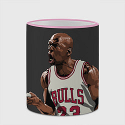 Кружка 3D Bulls 23: Jordan, цвет: 3D-розовый кант — фото 2