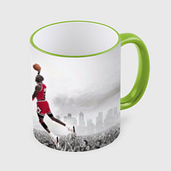Кружка 3D Michael Jordan NBA, цвет: 3D-светло-зеленый кант
