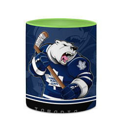 Кружка 3D Toronto Maple Leafs, цвет: 3D-белый + светло-зеленый — фото 2