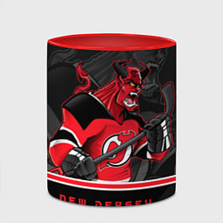 Кружка 3D New Jersey Devils, цвет: 3D-белый + красный — фото 2