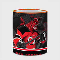 Кружка 3D New Jersey Devils, цвет: 3D-оранжевый кант — фото 2