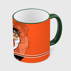Кружка 3D Philadelphia Flyers, цвет: 3D-зеленый кант