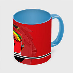 Кружка 3D Chicago Blackhawks, цвет: 3D-белый + небесно-голубой