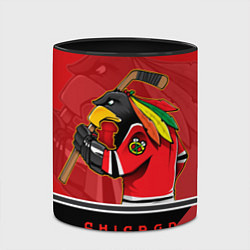 Кружка 3D Chicago Blackhawks, цвет: 3D-белый + черный — фото 2