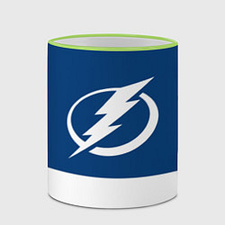 Кружка 3D Tampa Bay Lightning, цвет: 3D-светло-зеленый кант — фото 2