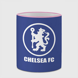 Кружка 3D Chelsea FC, цвет: 3D-розовый кант — фото 2