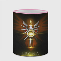 Кружка 3D Леона, цвет: 3D-розовый кант — фото 2
