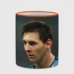 Кружка 3D Leo Messi, цвет: 3D-оранжевый кант — фото 2