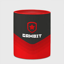 Кружка 3D Gambit Gaming Uniform, цвет: 3D-белый + красный — фото 2