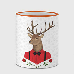 Кружка 3D Christmas Deer, цвет: 3D-оранжевый кант — фото 2