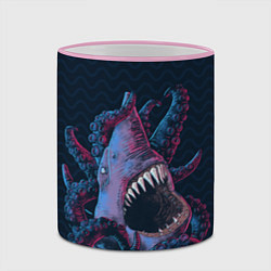 Кружка 3D Underwater Fight, цвет: 3D-розовый кант — фото 2