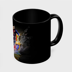 Кружка 3D Messi FCB, цвет: 3D-белый + черный