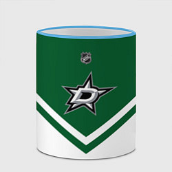 Кружка 3D NHL: Dallas Stars, цвет: 3D-небесно-голубой кант — фото 2