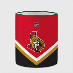 Кружка 3D NHL: Ottawa Senators, цвет: 3D-зеленый кант — фото 2