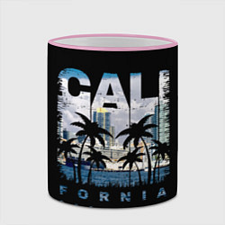 Кружка 3D Калифорния, цвет: 3D-розовый кант — фото 2