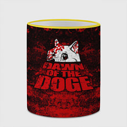Кружка 3D Dawn of the Doge, цвет: 3D-желтый кант — фото 2