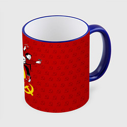 Кружка 3D Communist Party, цвет: 3D-синий кант