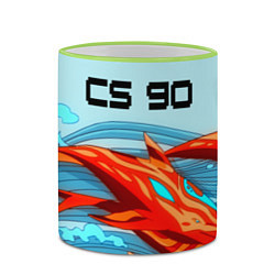 Кружка 3D CS GO: AR Style, цвет: 3D-светло-зеленый кант — фото 2