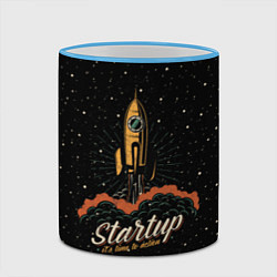 Кружка 3D Startup Space, цвет: 3D-небесно-голубой кант — фото 2
