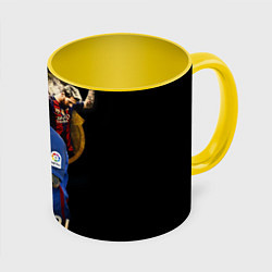 Кружка 3D Messi Star, цвет: 3D-белый + желтый
