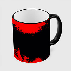 Кружка 3D Red Spray, цвет: 3D-черный кант