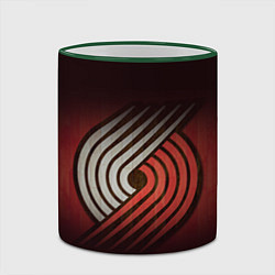 Кружка 3D NBA: Portland Trail Blazers, цвет: 3D-зеленый кант — фото 2